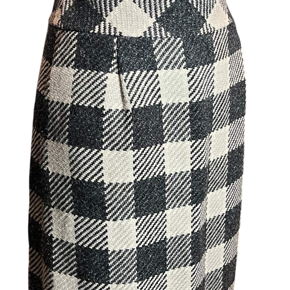 TALBOTS Women’s Plaid Checker Wool Blend Skirt Size 8 - Picture 7 of 9